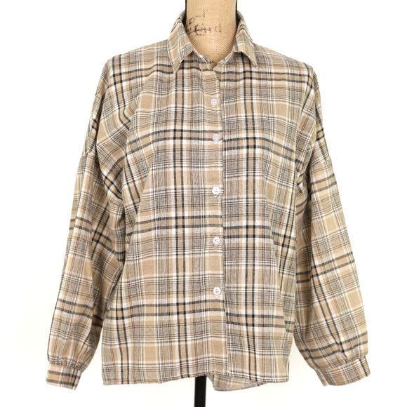 Ctassic Fashion Plaid Button Down Top - Picture 1 of 6